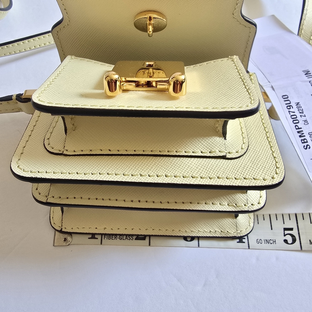 MARNI Nano Trunk Crossbody Bag Light Yellow - Picture 8 of 10